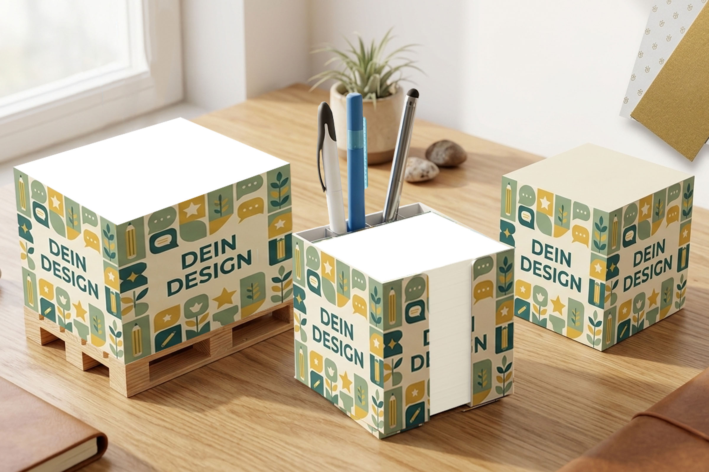 Büro Würfelbox und Zettelklotz 91767