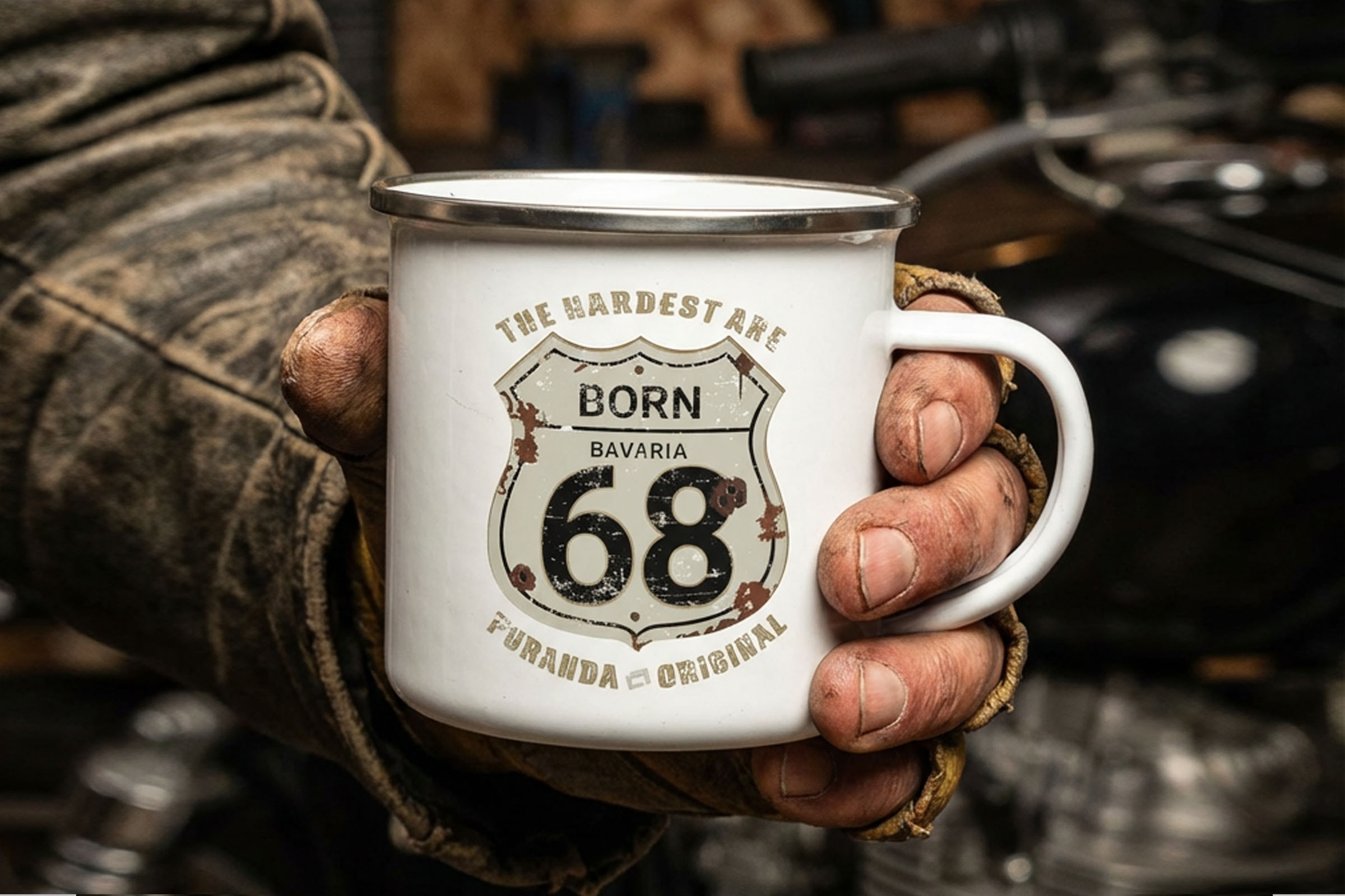 Tassen Becher Unverwüstliche Emailletasse