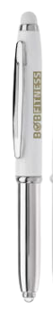 Kugelschreiber Shine Stylus mit Licht aus Metall mit mit Kappe