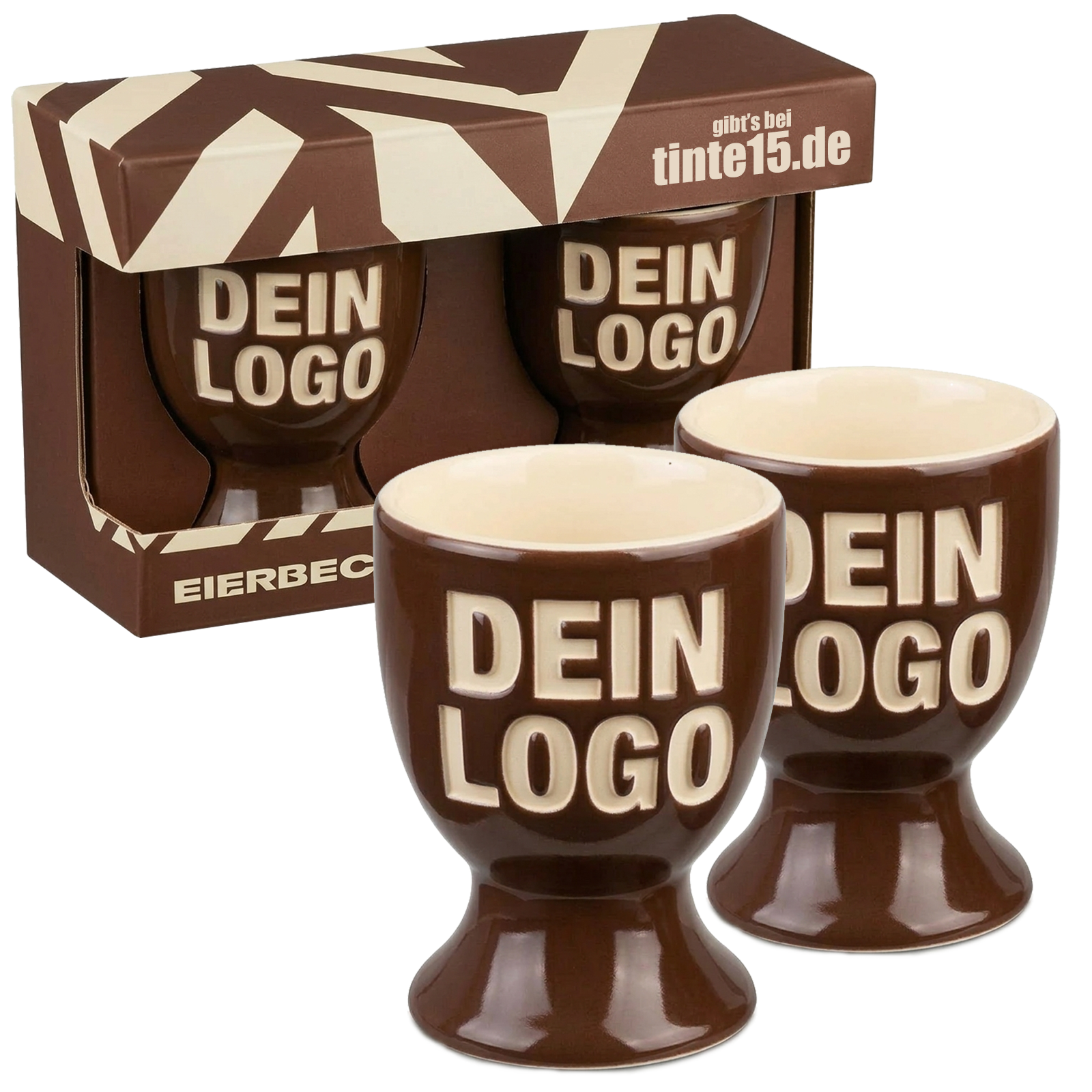 Eierbecher mit 3D Logo